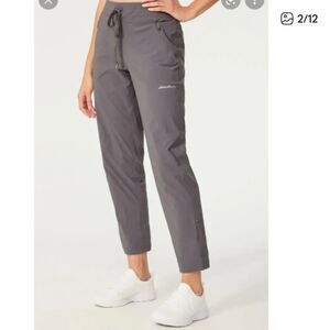 Eddie Bauer Christine Snap Pant Forged Iron Gray Medium NEW